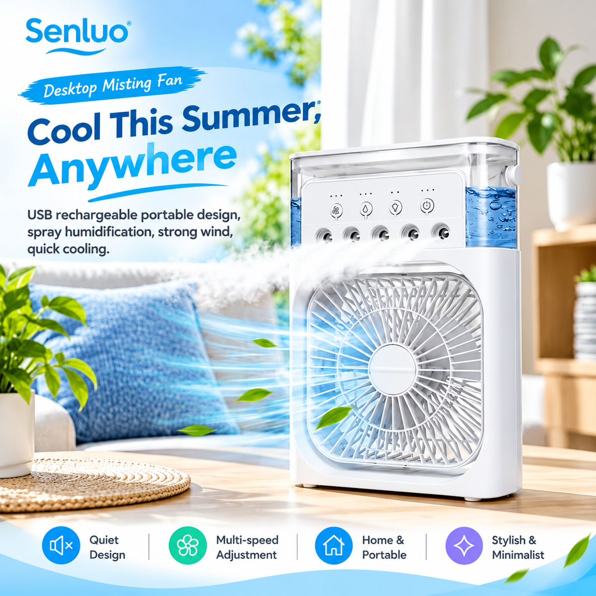 Cooling Fan for Home, Bedroom, Office Summer